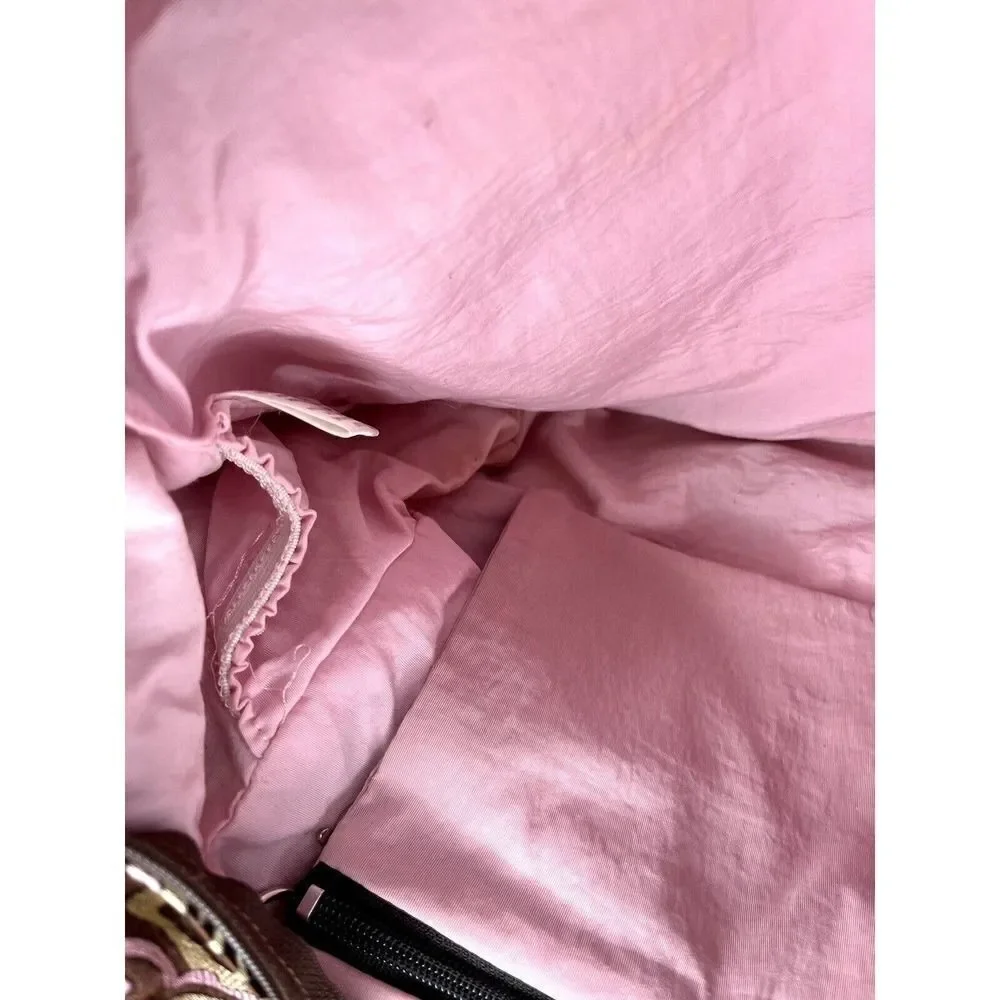 Petunia Pickle Bottom Pink and Purple Diaper Bag with Adjustable Strap FUC
